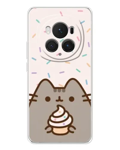 Чехол для Huawei Honor Magic 7 Pro с картинкой «Пушин с кексом»