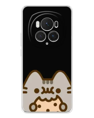 Чехол для Huawei Honor Magic 7 Pro с картинкой «Пушин на черном»