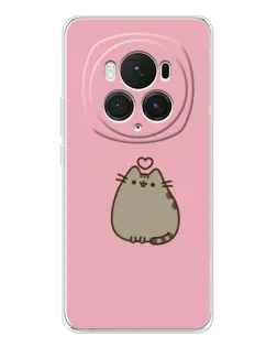 Чехол для Huawei Honor Magic 7 Pro с картинкой «Pusheen сердце» Чехол для Huawei Honor Magic 7 Pro с картинкой «Pusheen сердце»