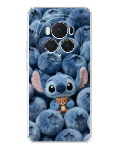 Чехол для Huawei Honor Magic 7 Pro с картинкой «Стич и голубика»