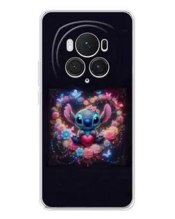 Чехол для Huawei Honor Magic 7 Pro с картинкой «Stitch в цветах» Чехол для Huawei Honor Magic 7 Pro с картинкой «Stitch в цветах»