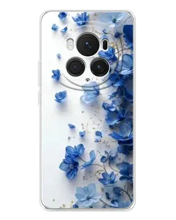 Чехол для Huawei Honor Magic 7 Pro с картинкой «Голубой цветочный каскад»