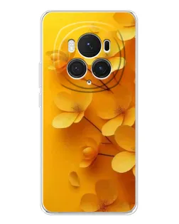 Чехол для Huawei Honor Magic 7 Pro с картинкой «Золотые лепестки»