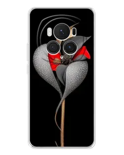 Чехол для Huawei Honor Magic 7 Pro с картинкой «Серебряный фантазийный цветок»
