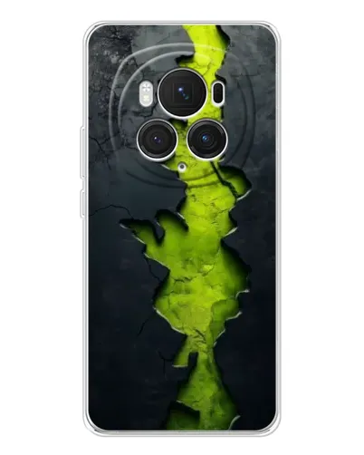 Чехол для Huawei Honor Magic 7 Pro с картинкой «Салатовый разлом скалы»
