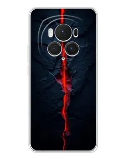 Чехол для Huawei Honor Magic 7 Pro с картинкой «Kрасная лавовая трещина»