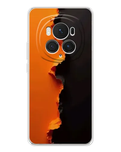 Чехол для Huawei Honor Magic 7 Pro с картинкой «Оранжевый разлом»