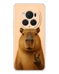 Чехол для Huawei Honor Magic 7 Pro с картинкой «Капибара виктория»