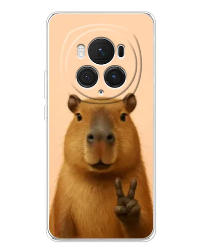 Чехол для Huawei Honor Magic 7 Pro с картинкой «Капибара виктория»