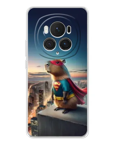 Чехол для Huawei Honor Magic 7 Pro с картинкой «Капи-мен супергерой»