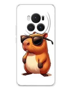 Чехол для Huawei Honor Magic 7 Pro с картинкой «Капибара в очках»