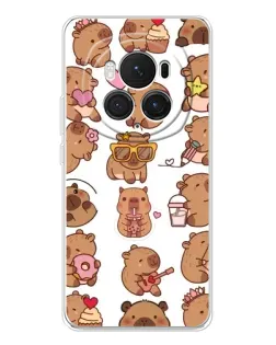 Чехол для Huawei Honor Magic 7 Pro с картинкой «Стикерпак с капибарами»