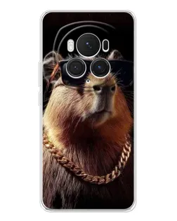 Чехол для Huawei Honor Magic 7 Pro с картинкой «Капибара золотая цепь»