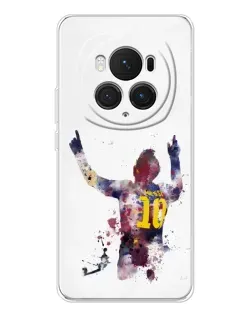 Чехол для Huawei Honor Magic 7 Pro с картинкой «Акварельный Месси Барселона»
