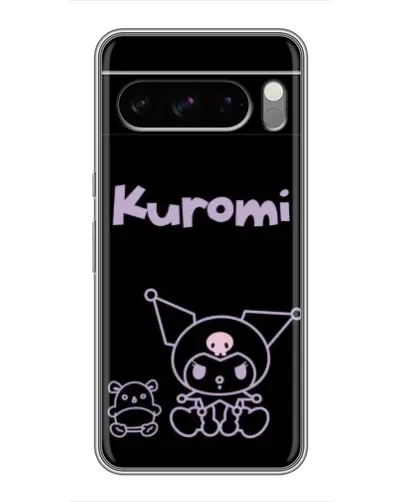 Чехол для Huawei Honor Magic8 Pro Air с картинкой «Kuromi — черный минимализм»
