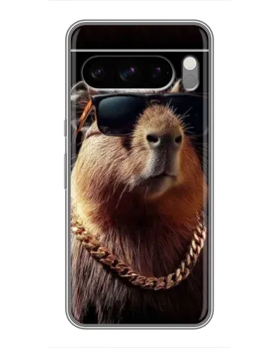 Чехол для Huawei Honor Magic8 Pro Air с картинкой «Капибара золотая цепь»