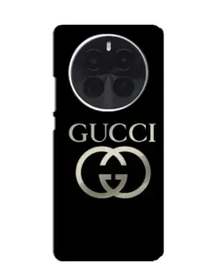 Чохол для Huawei Honor Magic8 Pro з картинкою «Gucci — золото на чорному»