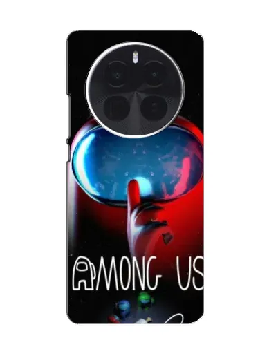 Чехол для Huawei Honor Magic8 Pro с картинкой «Красный импостер — макро»