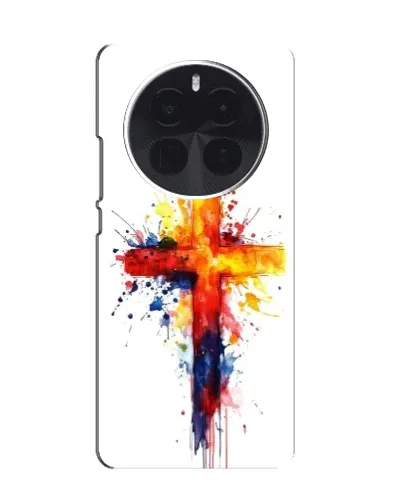 Чехол для Huawei Honor Magic8 с картинкой «Акварельный крест»