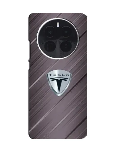 Чехол для Huawei Honor Magic8 с картинкой «Металлическая текстура Tesla»