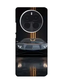 Чехол для Huawei Honor Magic8 с картинкой «Lamborghini золотые линии»