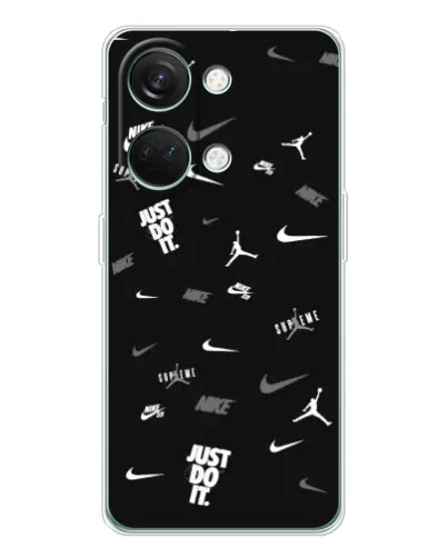 Чехол для Huawei Honor Play 10C с картинкой «Nike Black Pattern» Чехол для Huawei Honor Play 10C с картинкой «Nike Black Pattern»