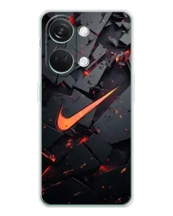 Чехол для Huawei Honor Play 10C с картинкой «Nike — эффект разломов»