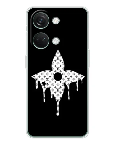 Чехол для Huawei Honor Play 10C с картинкой «Цветочная монограмма»
