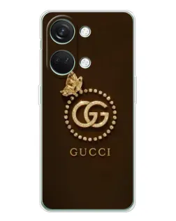 Чехол для Huawei Honor Play 10C с картинкой «Gucci — золотая бабочка»