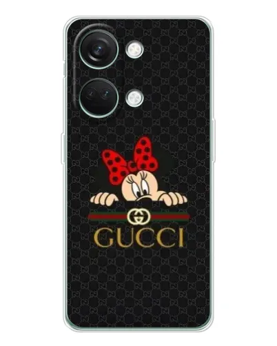 Чехол для Huawei Honor Play 10C с картинкой «Минни Маус Gucci — черный»