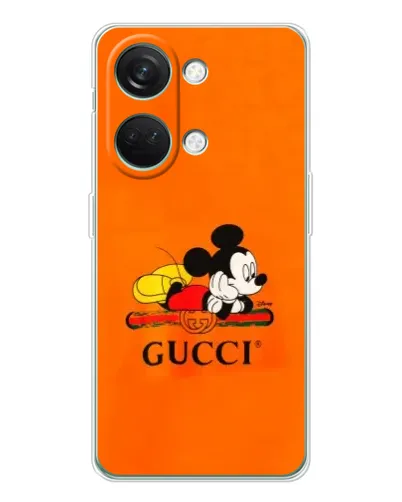 Чехол для Huawei Honor Play 10C с картинкой «Микки Маус Gucci — оранж» Чехол для Huawei Honor Play 10C с картинкой «Микки Маус Gucci — оранж»