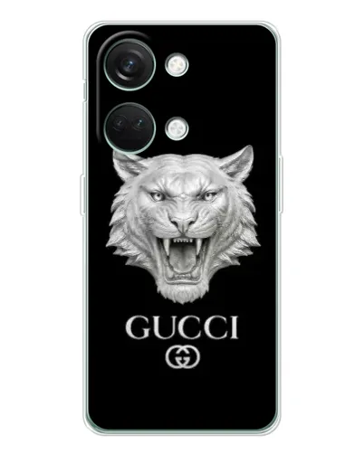 Чехол для Huawei Honor Play 10C с картинкой «Gucci — серебряный лев» Чехол для Huawei Honor Play 10C с картинкой «Gucci — серебряный лев»