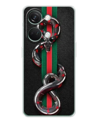 Чехол для Huawei Honor Play 10C с картинкой «Gucci — змея на полосе» Чехол для Huawei Honor Play 10C с картинкой «Gucci — змея на полосе»