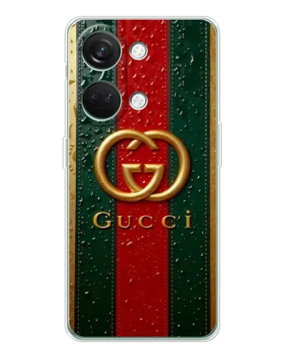 Чехол для Huawei Honor Play 10C с картинкой «Gucci — фирменная полоса и золото» Чехол для Huawei Honor Play 10C с картинкой «Gucci — фирменная полоса и золото»