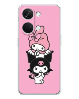 Чехол для Huawei Honor Play 10C с картинкой «My Melody и Kuromi»