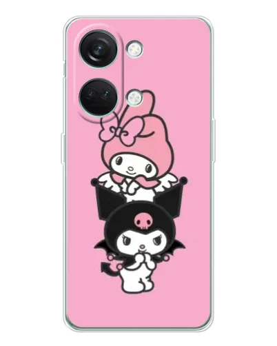 Чехол для Huawei Honor Play 10C с картинкой «My Melody и Kuromi»
