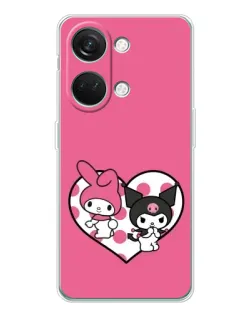 Чехол для Huawei Honor Play 10C с картинкой «Kuromi и My Melody»