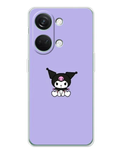 Чехол для Huawei Honor Play 10C с картинкой «Kuromi — фиолетовый минимализм»