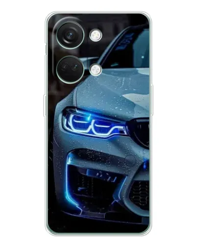 Чехол для Huawei Honor Play 10C с картинкой «Взгляд BMW с синими фарами» Чехол для Huawei Honor Play 10C с картинкой «Взгляд BMW с синими фарами»