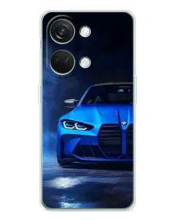 Чехол для Huawei Honor Play 10C с картинкой «Голубая BMW M4»
