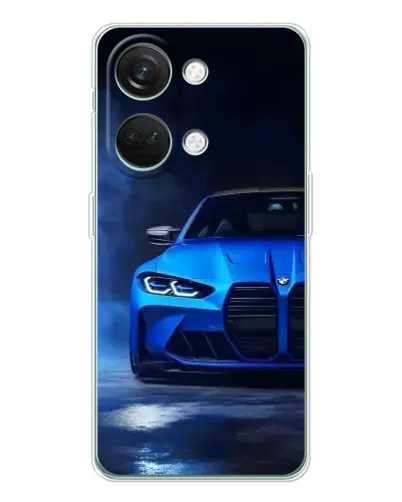 Чехол для Huawei Honor Play 10C с картинкой «Голубая BMW M4» Чехол для Huawei Honor Play 10C с картинкой «Голубая BMW M4»