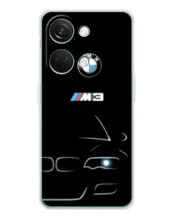 Чехол для Huawei Honor Play 10C с картинкой «Минималистичный принт BMW M3»