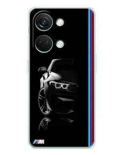 Чехол для Huawei Honor Play 10C с картинкой «Силуэт BMW в темноте»