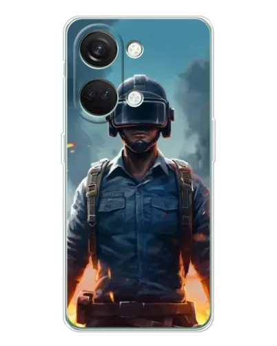 Чехол для Huawei Honor Play 10C с картинкой «PUBG — реалистичный герой»