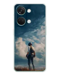 Чехол для Huawei Honor Play 10C с картинкой «Герой PUBG на скале»