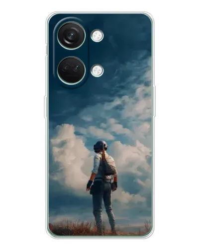Чехол для Huawei Honor Play 10C с картинкой «Герой PUBG на скале»