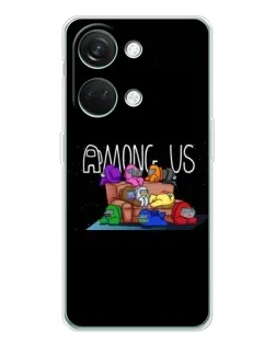 Чехол для Huawei Honor Play 10C с картинкой «Логотип Among Us»