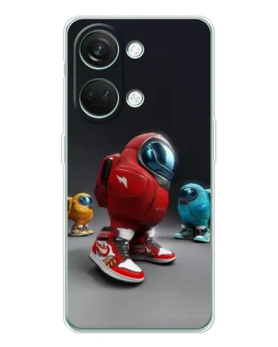 Чехол для Huawei Honor Play 10C с картинкой «Among Us — 3D стиль»