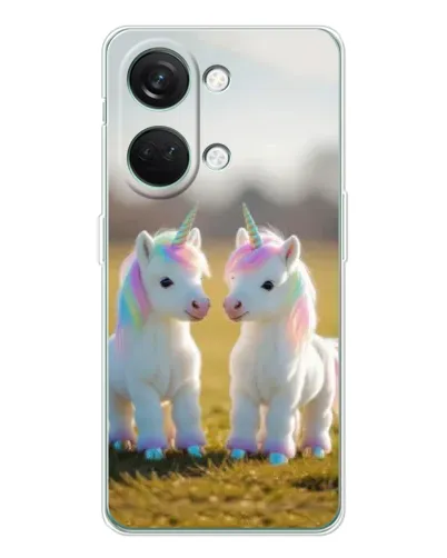 Чехол для Huawei Honor Play 10C с картинкой «Пара единорогов»