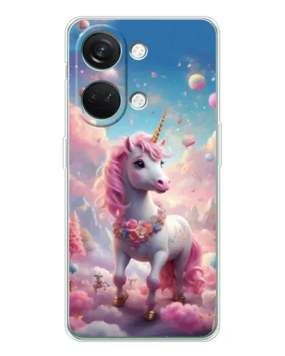 Чехол для Huawei Honor Play 10C с картинкой «Единорог среди облаков»